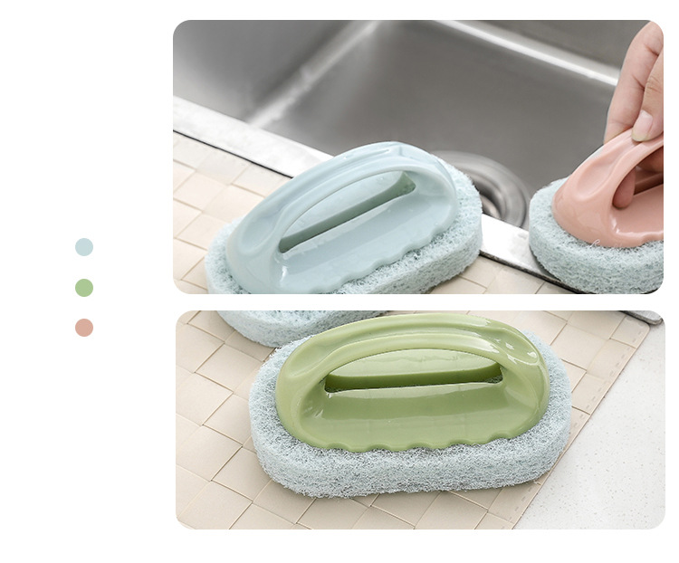 Dropshipping House hould Strong band bathtub brush with handle decontamination  Kitchen Cleaning Magic Brush