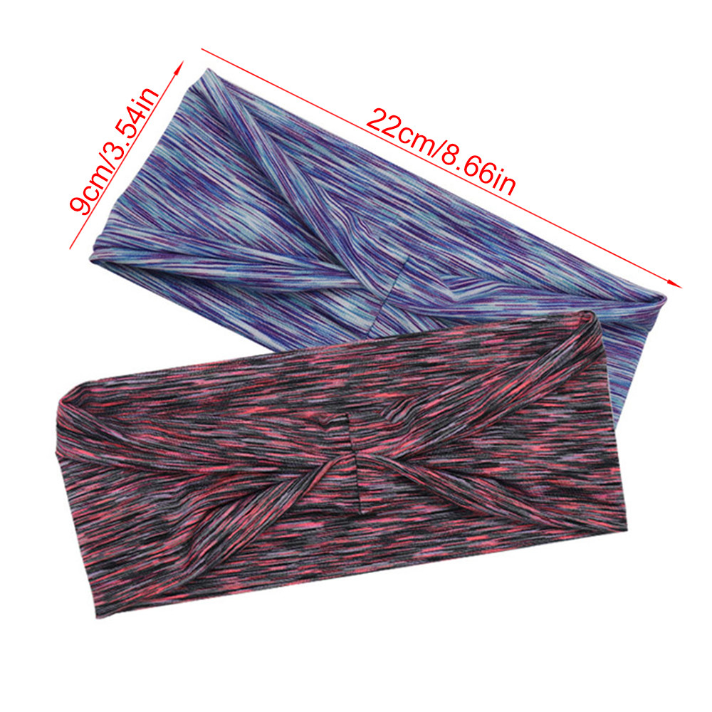 Absorbing Sweat Elastic Yoga Running Headbands Breathable Stretchy