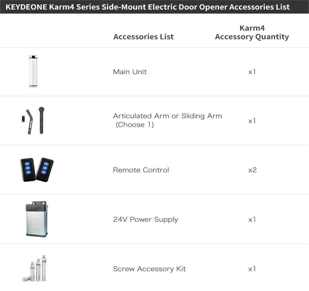 24V Light Duty Articulated Arm Swing Gate Opener with Access Control Interface and Anti-Pinch Protection