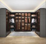 Home Bedroom Corner Walk In Closet Wardrobe Custom Cabinet Combination Glass