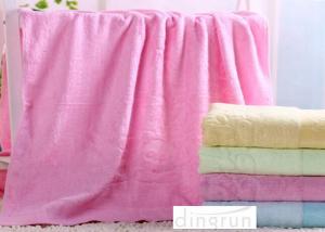 China Personalized Bamboo Fiber Towels , Spa Bath Towels Without Aromatic Amine wholesale
