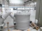 Molten Aluminum Pouring Transfer Ladles 1500KG Capacity For Aluminum Foundry