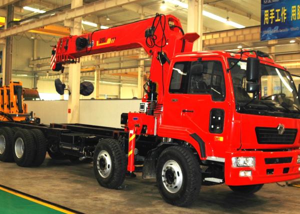 Economical Heavy Things Lift Truck Loader Crane , 16 Ton Truck With Crane