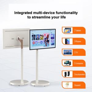 China 240v Free Standing Digital Screen With Built In Battery Moveable Stand By Me wholesale
