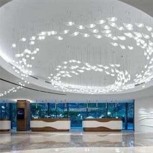 China Customized Ocean Theme Fish Lamp Ceiling Chandelier Art Galleries Assembly Hall wholesale