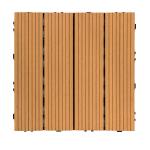 Versatile Wood Deck Tiles Waterproof Square For Outdoor Use