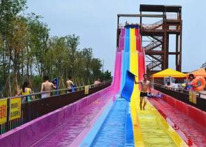 China Excited Large Outdoor Rainbow Water Slide Weather Resistance wholesale