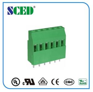 China Euro Type Screw Connection Terminal Block 300V 10A PA66 Brass wholesale