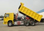 6x4 SINOTRUK HOWO End Dump Truck / Heavy Duty Tipper Lorry