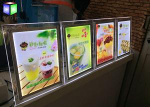 China Table Stand LED Light Box Frame Sign Lightbox Illuminated Menu Boards RoHs Standards wholesale