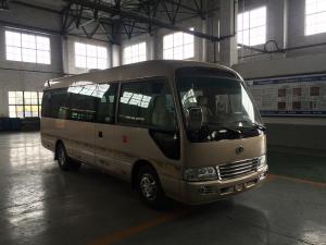 China Front Cummins Engine ISUZU 7M Toyota Coaster Van Euro 3 24 - 27 Seats Capacity wholesale