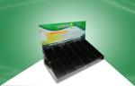 Foods 6 Column Retail Cardboard Countertop Displays With Glossy Finish