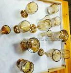 Gold Magnetron Sputtering coating machine on glass, metal chips, 24K gold PVD