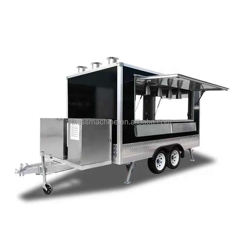 Chinese Manufacturers Offer Stainless Steel Mini Food Truck for Snack Food Business