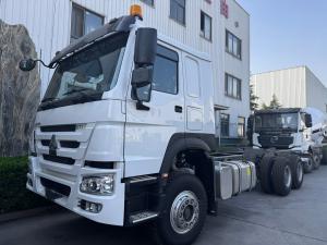 China SINOTRUK HOWO Truck Chassis SINOTRUK Engine371HP 6 × 4 RHD With Warning Light Used In Dump Truck Cargo Truck Water Truck wholesale