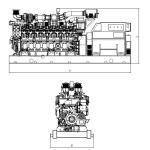 Yuchai 2MW Natural Gas Generator 10.5KV 50Hz Gas Electric Generator