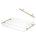 Wholesale Clear Large Acrylic Tray Decorative Acrylic Display Tray With Handle