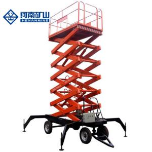 China Aerial Work Scissor Lift Platform 6M 8M Mobile Capacity 500KG wholesale