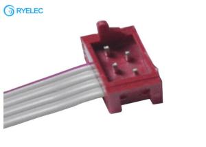 China Micro Match Connector 1.27MM Red IDC Socket Male DIP SMT To 4 Pin Idc Falt Cable wholesale