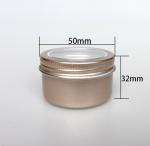 50ml Round Windowed Threaded Alminum Box Jewelry Toy Packaging Box Pearl Powder