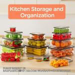 Food Storage Containers With Lids Airtight Freezer Containers Leakproof Plastic