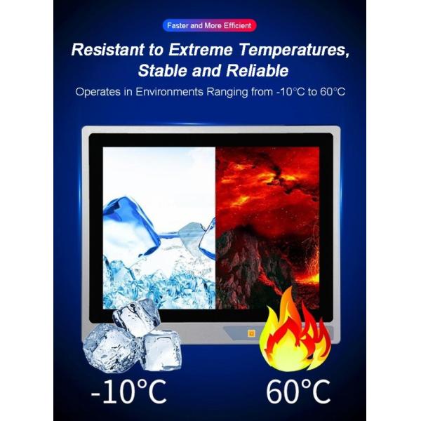24 inch Durable Aluminum Alloy Android Industrial Touch Display 10 Point Capacitor All-In-One Panel Pc
