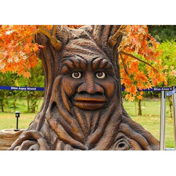 Customized Animatronic Talking Tree , Merry Christmas Talking Tree Decoration