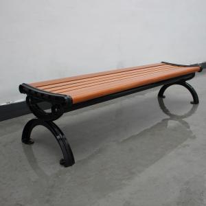 China Free Standing Backless Wooden Garden Bench , Outdoor Solid Wood Bench Seat on sale