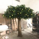 Green Branches Fake Lemon Tree For Party Wedding Festival Decoration