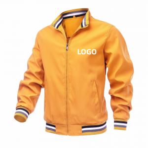 China Custom Plus Size Fashion Men's Jackets Casual Waterproof Blank Golf Lightweight Windbreaker Bomber Jacket For Men on sale