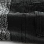 Childrens Girl Black Jeans Pants With PU Patch On Knee OEM Custom Design