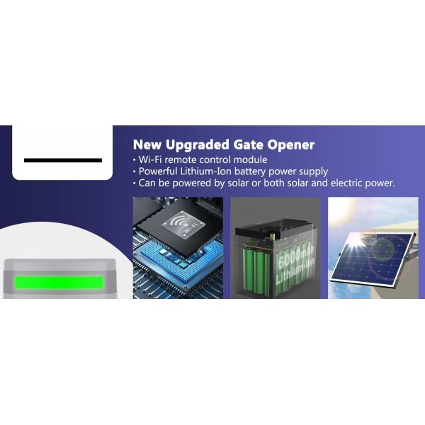 Solar Sliding Gate Operators Rack Drive Automatic Gate Motor For Heavy Driveway
