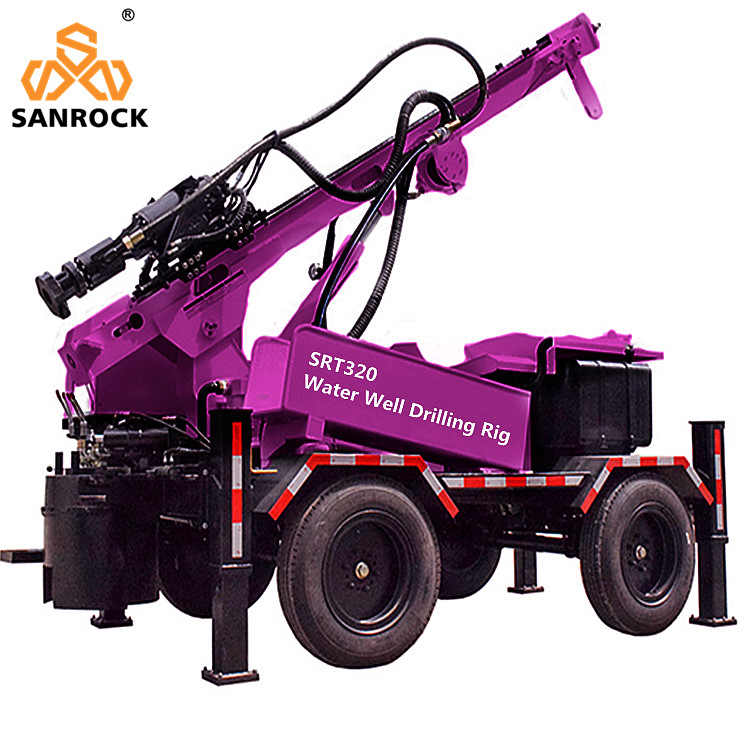 Trailer Mounted Water Well Drilling Rig Full Hydraulic Water Drilling Rig Machine