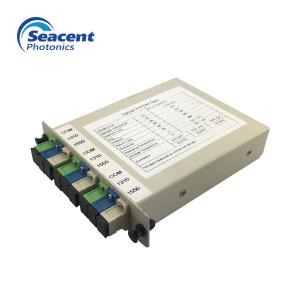 China Fiber Optic Multiplexer CWDM Mux Demux 1310 1550 Low Insertion Loss wholesale