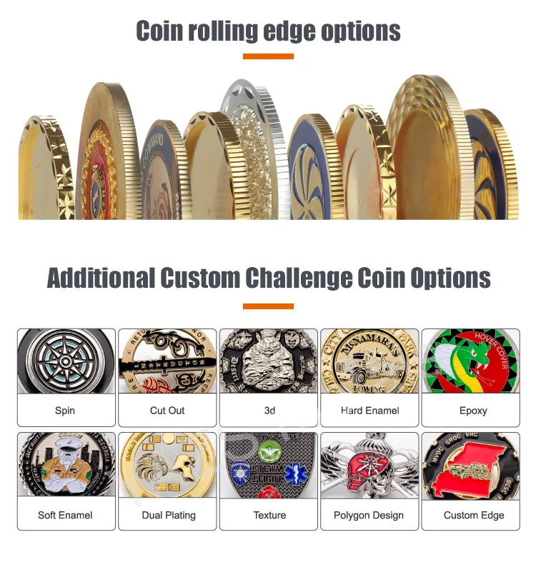 3D Blank Enamel Euro Custom Air Force Challenge Coins Die Cast Anti Scratch
