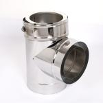 Spigot Locking Double Wall Stainless Steel Chimney Pipe CE Certificate