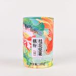 Cylinder Cardboard Tube Food Packaging With Tinplate Lid UVcoated