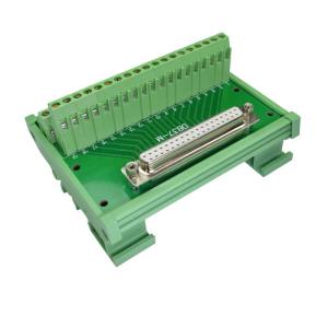China DB37 D Sub 37 Pin Sing End Connectors Terminal Block Breakout Board wholesale