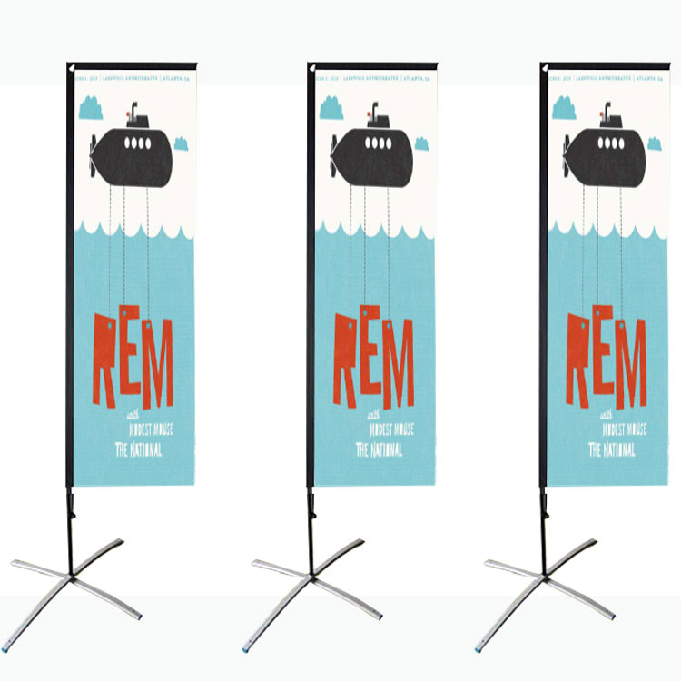 Fiber Pole 4.5m Outdoor Banner Flags Double Sided Feather Flags