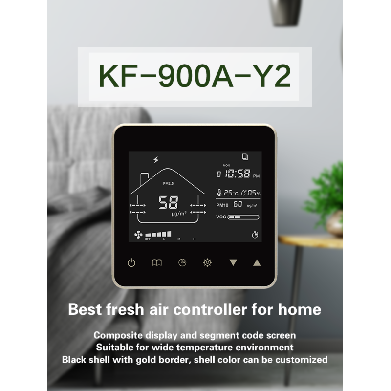 Real Time Fan Controller Wifi Ventilation System VOC PM2.5 CO2 Temperature Humidity