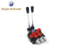Hydraulic Monoblock Valve 40 Liters 2 Spools Spring Return With BSPP Ports