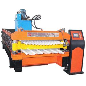 China Customizable 380v Roof Roll Forming Machine With 13/14stations Rollers wholesale