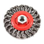 Durable Twist Knot Wire Brush , Stainless Steel Wire Wheel Cleaning Brush