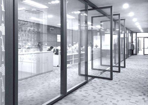Dimming Glass Pivot Door Glass Partition Wall High-end Conference Door