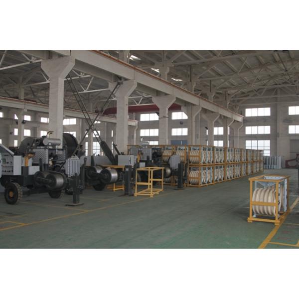 7.5kN ADSS OPGW Line Tension Stringing Equipment Passive Cable Tensioner with 1 Groove 1100mm Bull Wheel 40m/min Speed