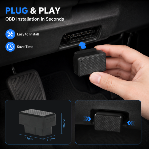 OBD Standard 4G LTE Intelligent OBD Vehicle Tracker