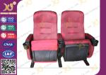 High Back Leather / Fabric VIP Cinema Room Seating Home Theater Chairs Durable