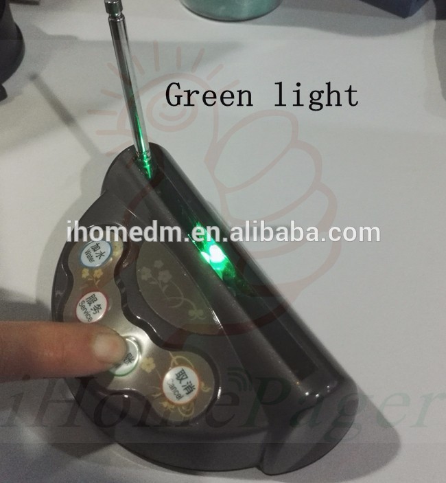 CE certification china wireless waiter calling system water/service/bill/cancel button and 3 groups of XXX digits display