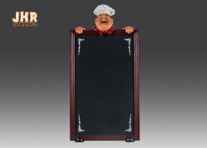 China 100 cm Height Outdoor Wooden Decorative Chalkboards Polyresin Chef Figurine wholesale