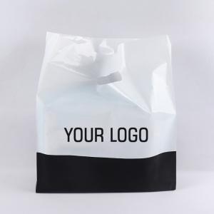 China Polythene Loop Handle Plastic Bags Biodegradable For Garment wholesale